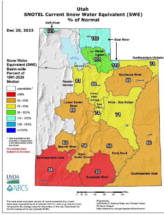 Utah Water Conditions Update - Salina Sun